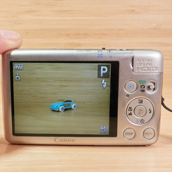 Vintage Canon PowerShot SD1400 IS / 14.1MP / 4x Zoom / Image Stabilizer / Silver - Picture 6 of 9